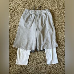 Old navy active boys shorts with tights size M